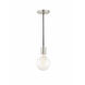 Ava 1 Light 5 inch Polished Nickel Pendant Ceiling Light