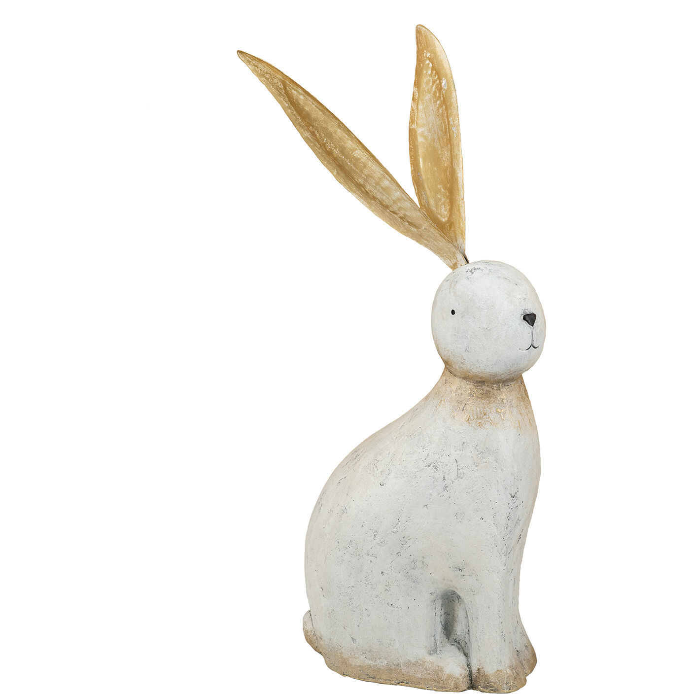 Anita White and Gold Statue