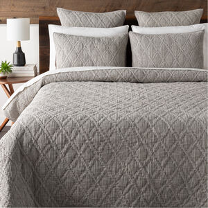 Tatum 108 X 92 inch Light Gray Bedding