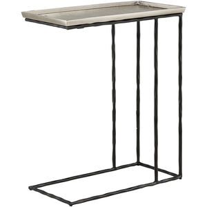 Boyles 24 X 20 inch Nickel/Black C Table
