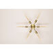 Donny 6 Light 30 inch Aged Brass Semi Flush Ceiling Light