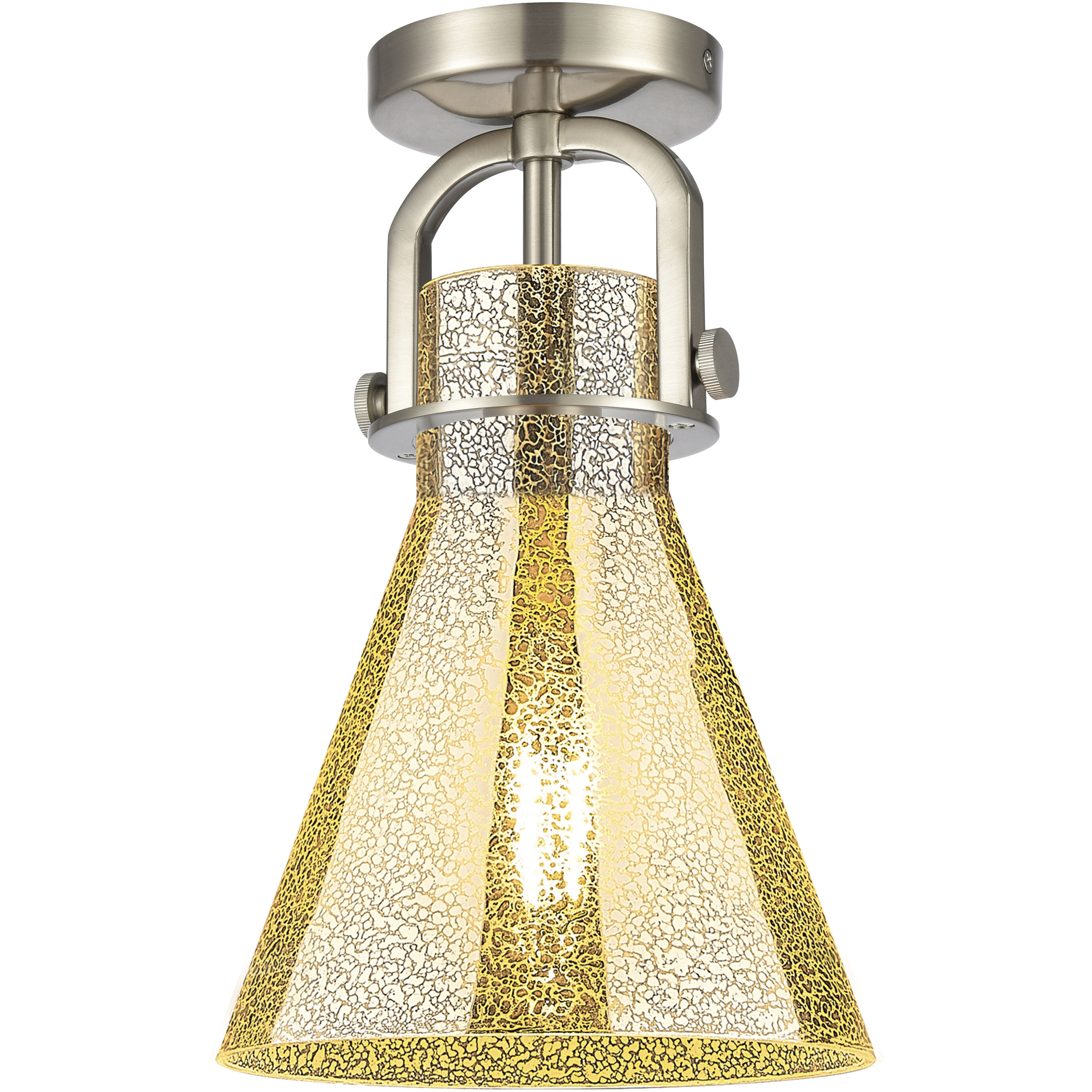 Newton Cone 1 Light 8.00 inch Flush Mount