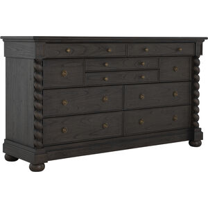 Burkhardt Cerused White / Dark Antique Bronze Dresser