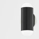 Kira 2 Light Polished Nickel/Soft Black Wall Sconce Wall Light