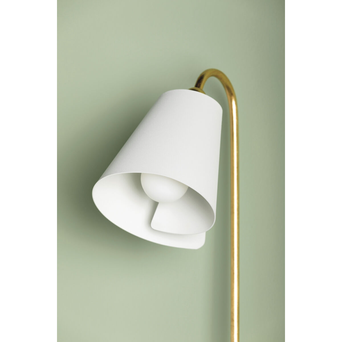 Lila 1 Light 5.5 inch Gold Leaf/Textured On White Combo Wall Sconce Wall Light