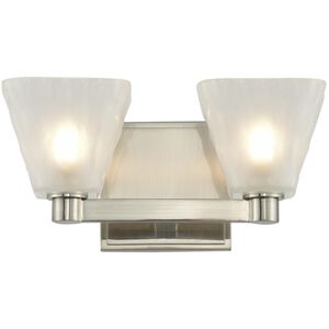 Weston LED 5 inch Glazed Nickel Bath Vanity Light Wall Light