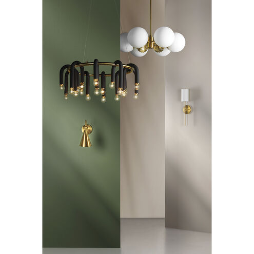 Paige 6 Light 26 inch Aged Brass Chandelier Ceiling Light