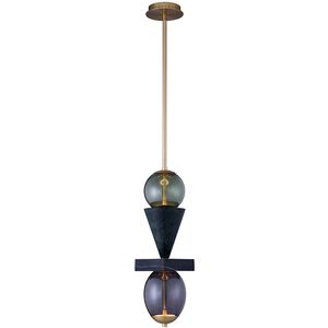 Demi 6.25 inch Winter Brass Pendant Ceiling Light