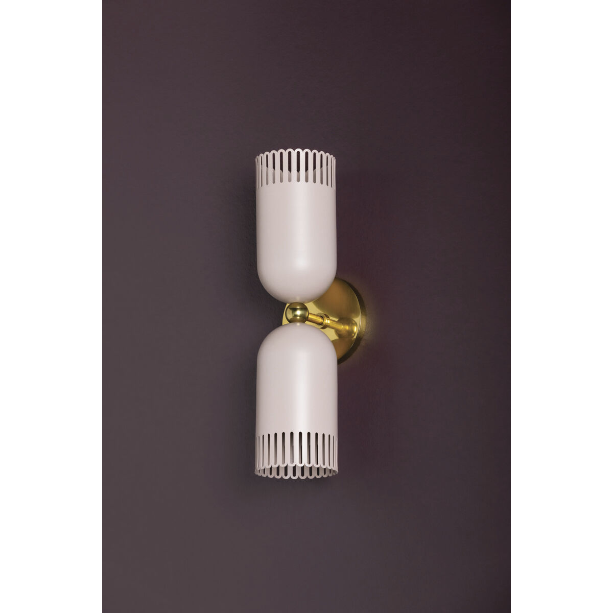 Liba 2 Light 4.75 inch Aged Brass/Soft Peignoir Wall Sconce Wall Light