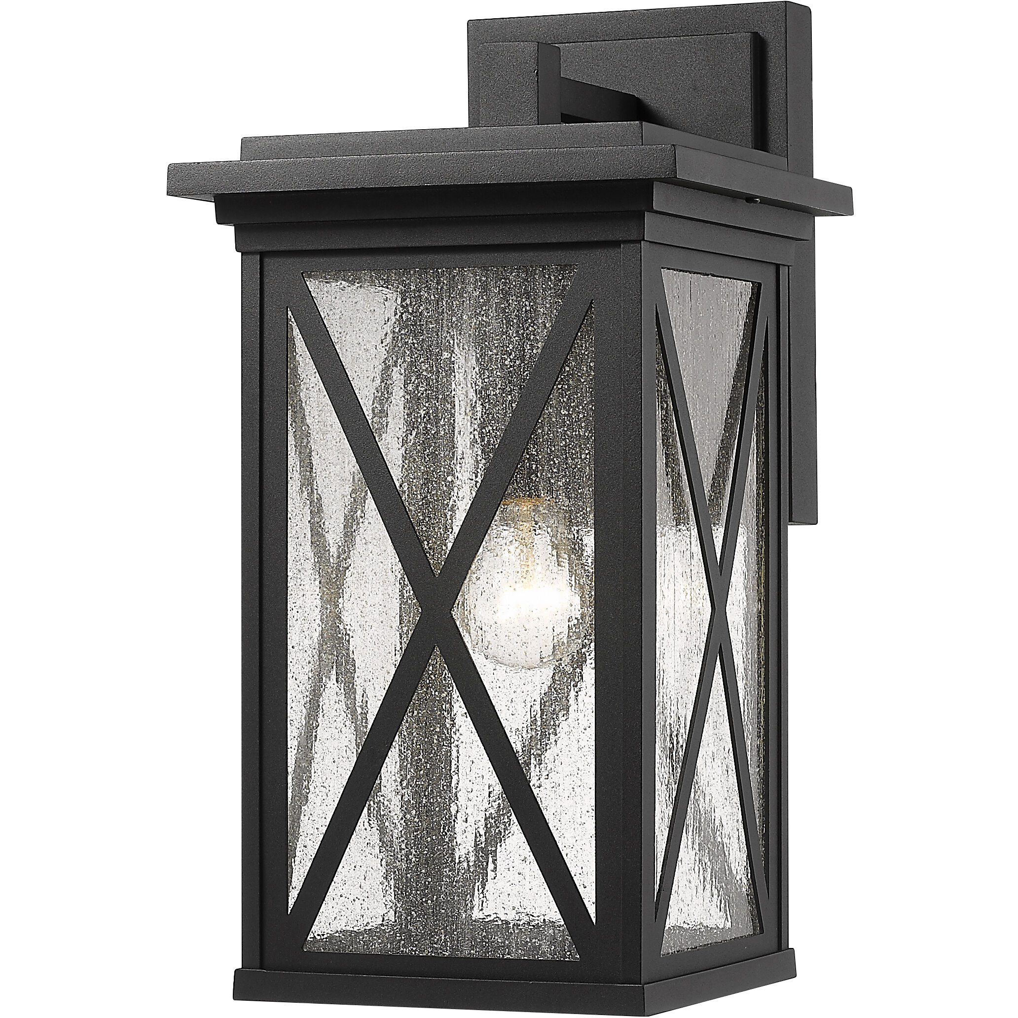 Brookside 1 Light 18.25 inch Black Outdoor Wall Light