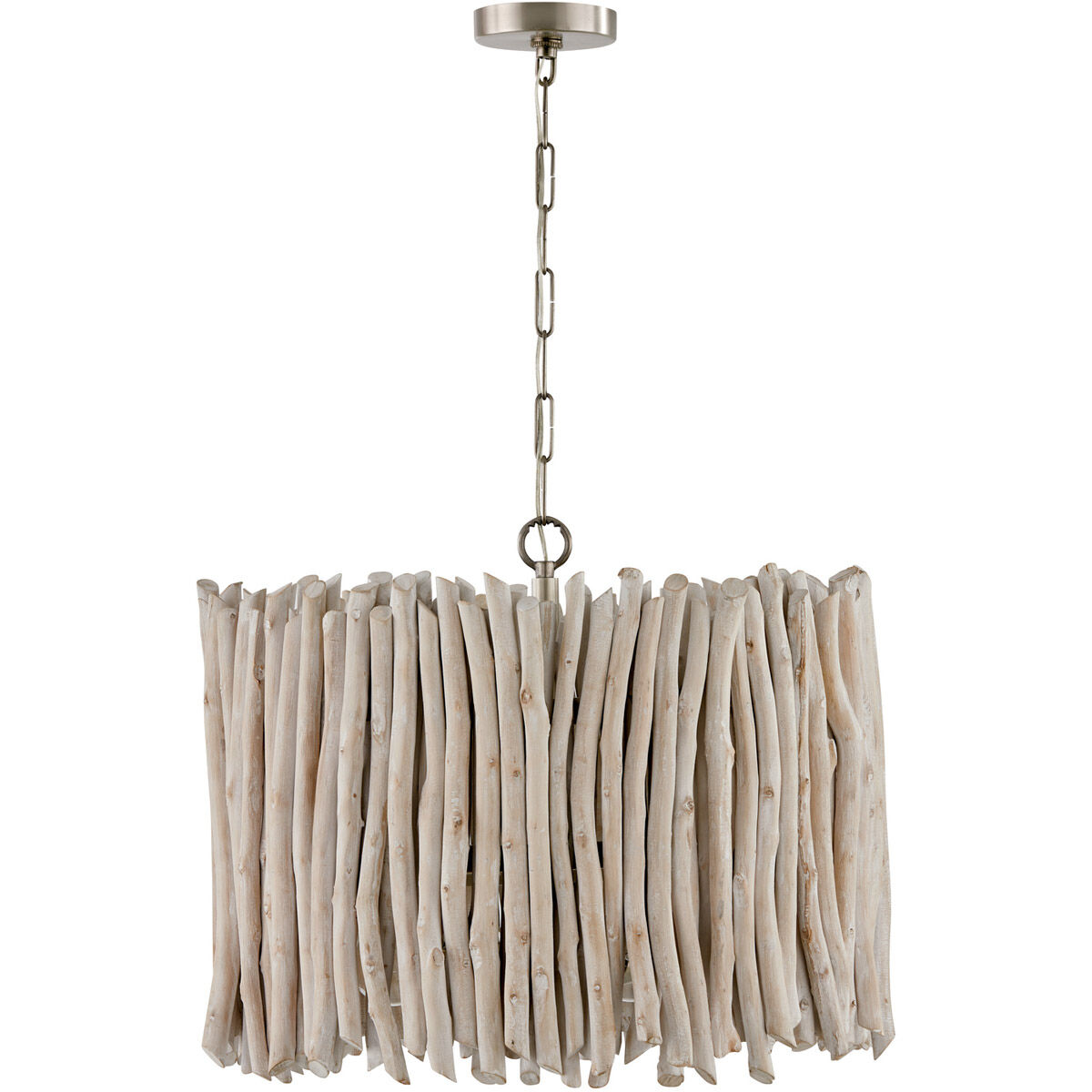 Cara 4 Light 25 inch Brushed Pewter Pendant Ceiling Light