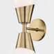 Cora 2 Light 5 inch Aged Brass Wall Sconce Wall Light