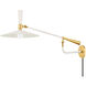 Milena 1 Light 13 inch Aged Brass and Soft Cream Wall Sconce Wall Light