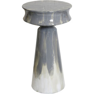 Desert Fog 32 X 18 inch Gloss Grey Enamel Side Table