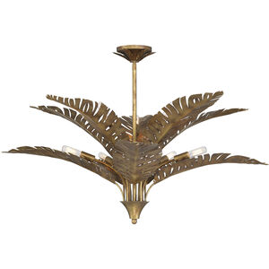 Palmera 10 Light 38 inch Gold Vein Chandelier Ceiling Light