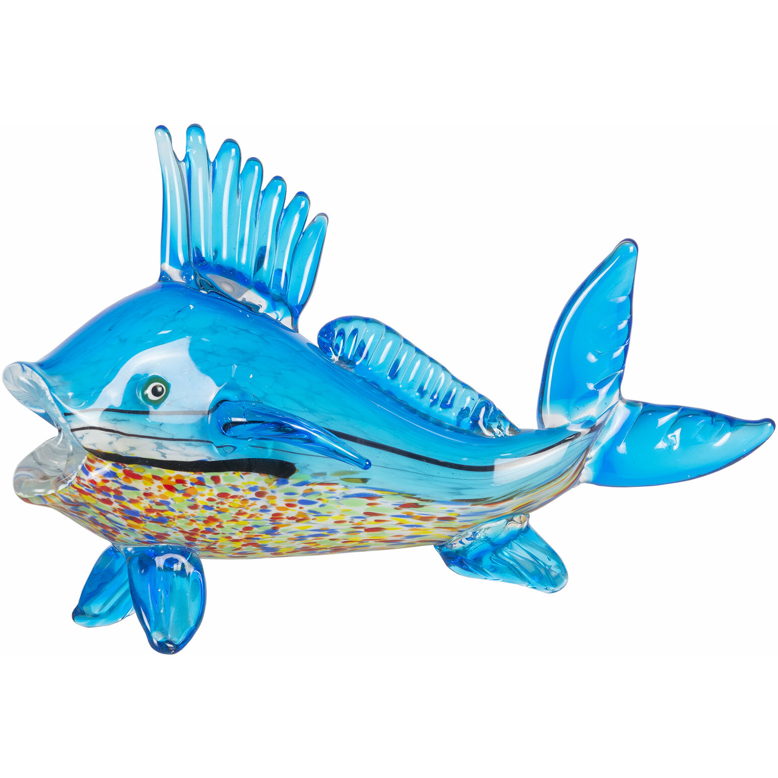 Coronado Blue Art Glass Sculpture