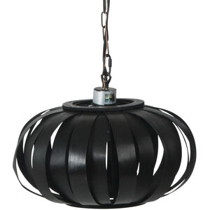 Bamboo 1 Light 14 inch Black Pendant Ceiling Light