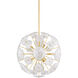 Tamara 9 Light 30 inch Aged Brass Chandelier Ceiling Light