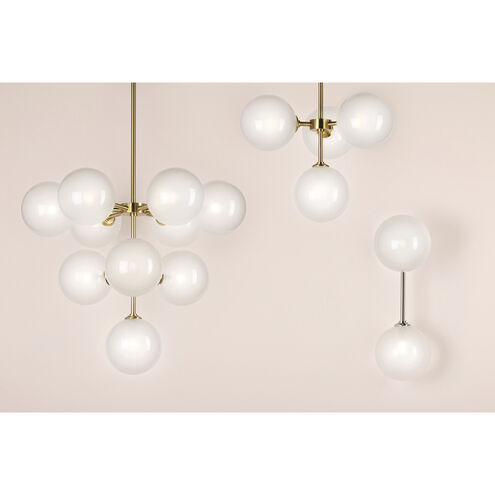 Ashleigh LED 30 inch Aged Brass Chandelier Ceiling Light