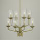 Kayla 8 Light 24 inch Aged Brass Chandelier Ceiling Light
