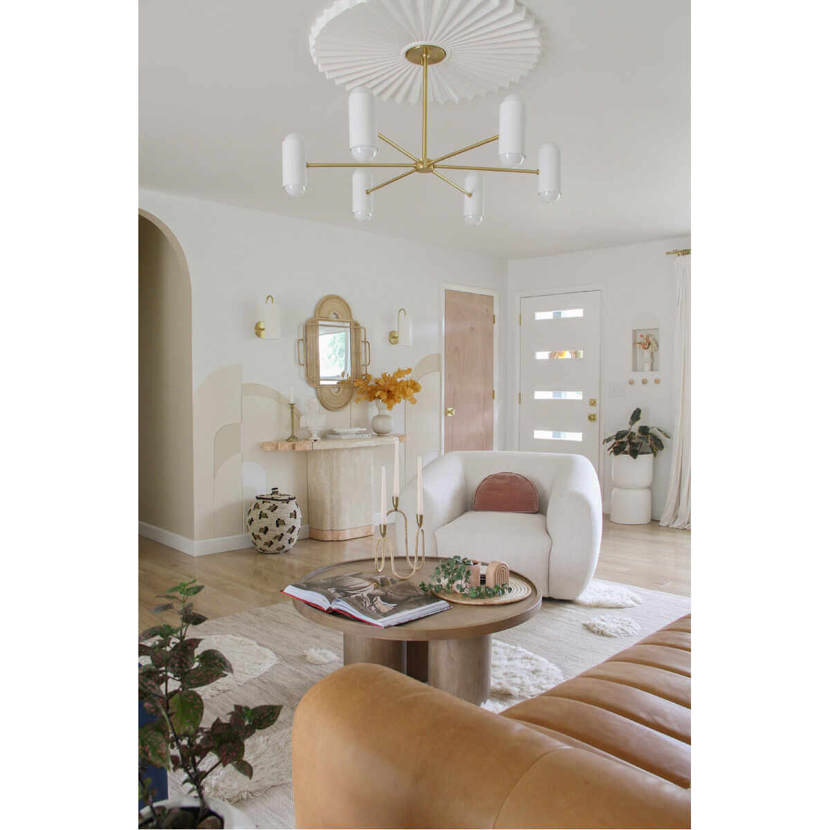 Freda 1 Light Aged Brass Wall Sconce Wall Light