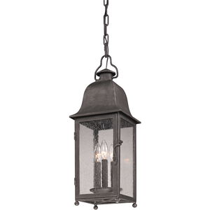 Larchmont 3 Light 8 inch Vintage Bronze Outdoor Pendant