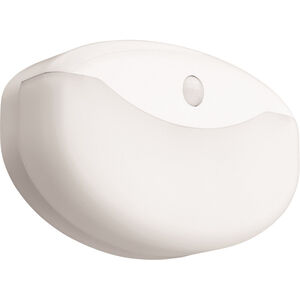 Indoor LED 7 inch Gloss White Flush Mount Ceiling Light, Motion Sensor