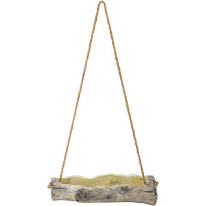 Nature Inspired Gray/Natural/Green Outdoor Planter