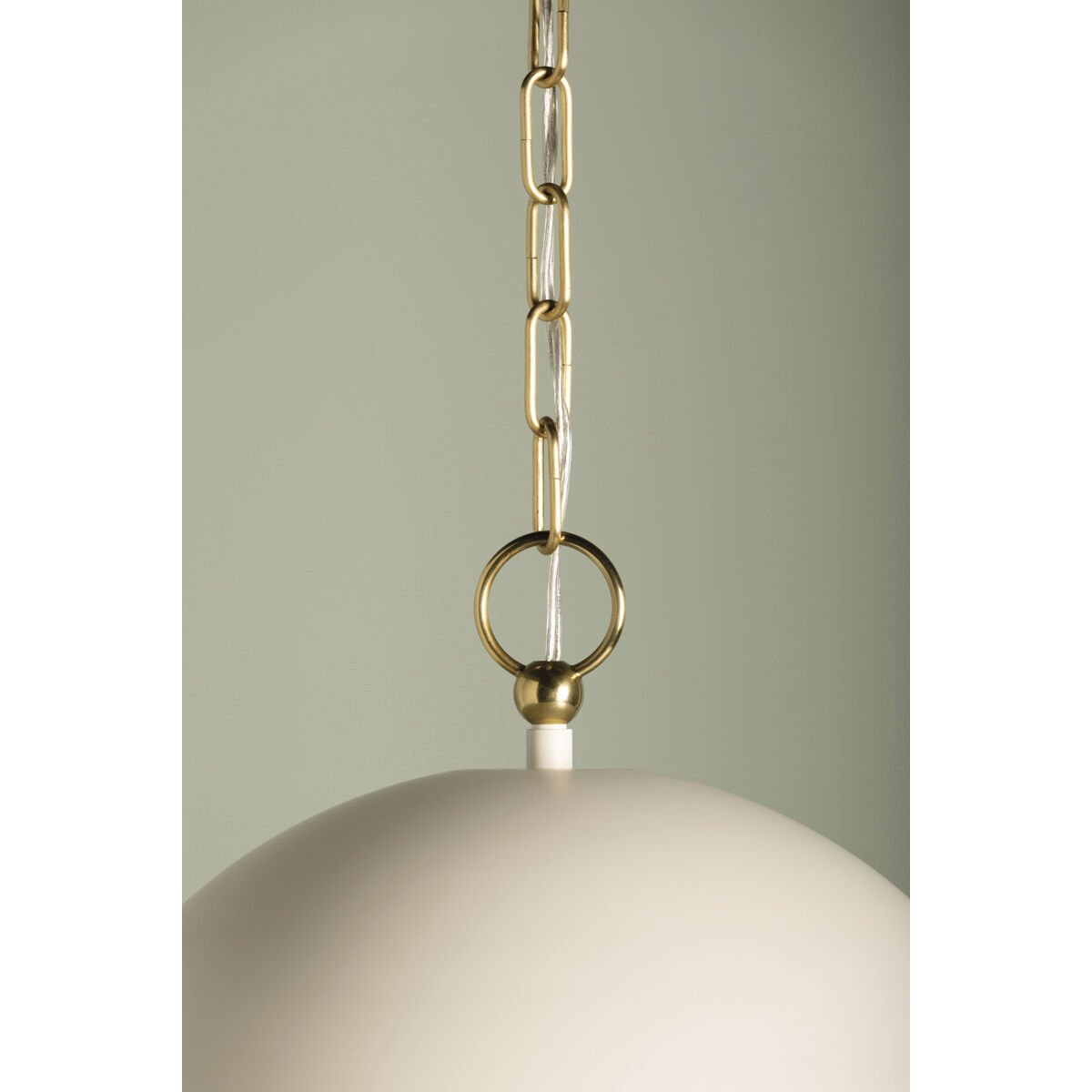 Jojo 2 Light 15 inch Aged Brass/Soft White Pendant Ceiling Light