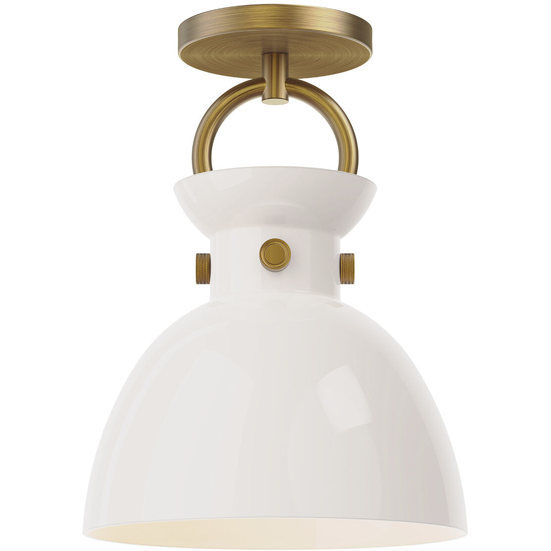 Alora Mood Waldo 1 Light 8.75 inch Semi-Flush Mount