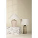 Kel 26 inch 15.00 watt Aged Brass and Ceramic Reactive Ash Table Lamp Portable Light