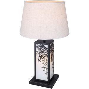 Coy 26 inch Matte Black Table Lamp Portable Light