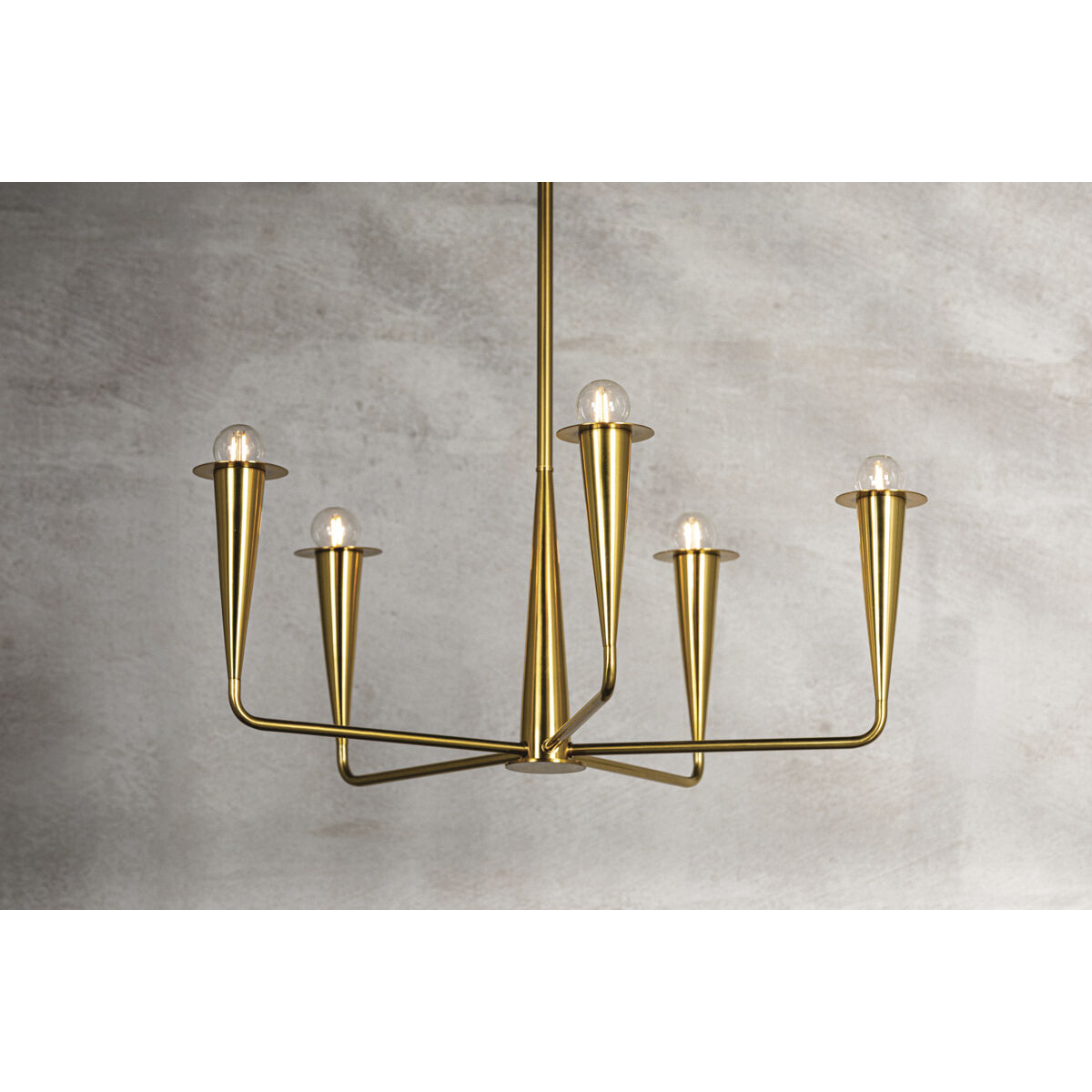 Danna 5 Light 29.75 inch Aged Brass Chandelier Ceiling Light