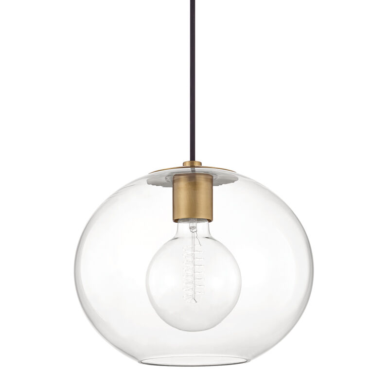 Margot 1 Light 12.25 inch Aged Brass Pendant Ceiling Light