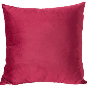 Solid 17.7 X 4.7 inch Red Accent Pillow