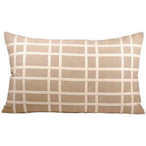 Classique 26 X 5.5 inch Cream with Beige Lumbar Pillow