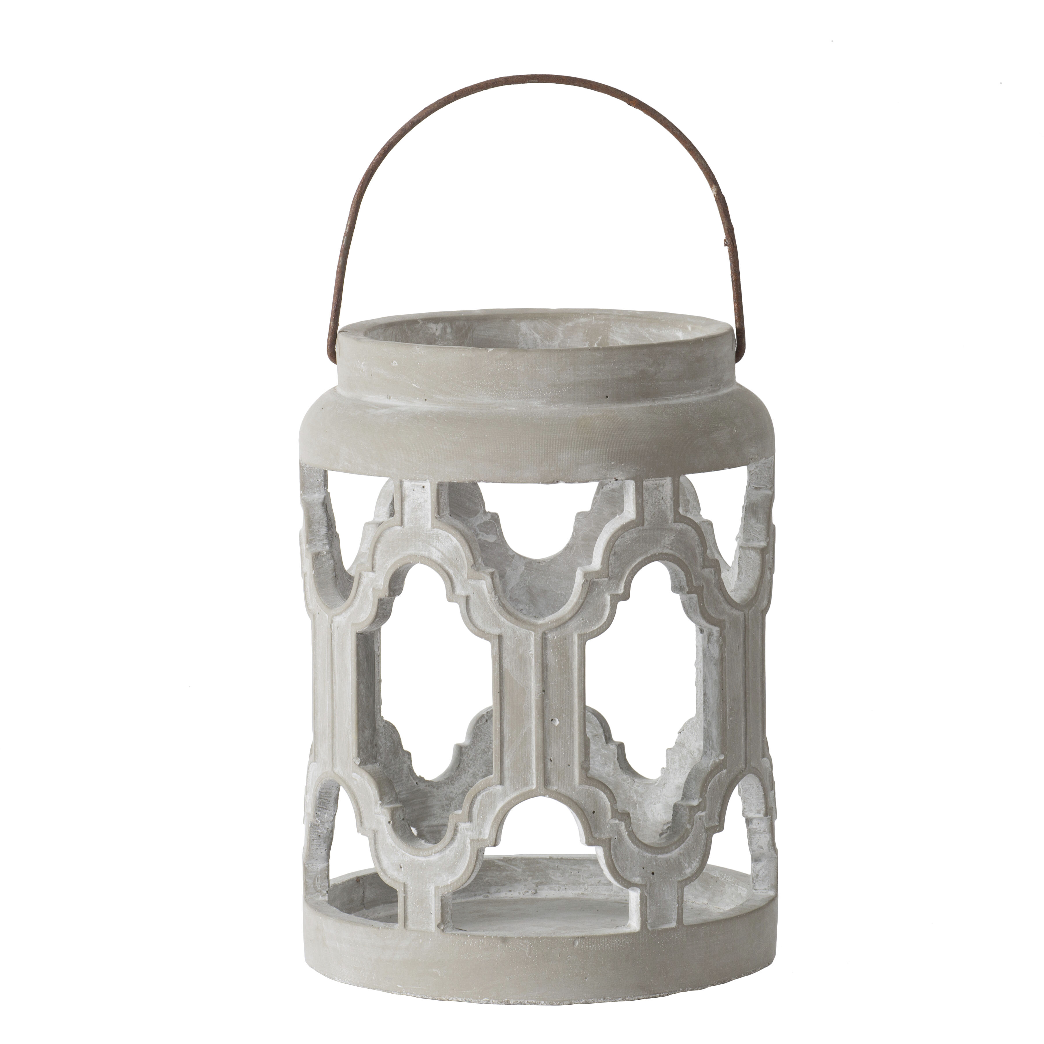 Garden 9.1 inch Gray Lantern