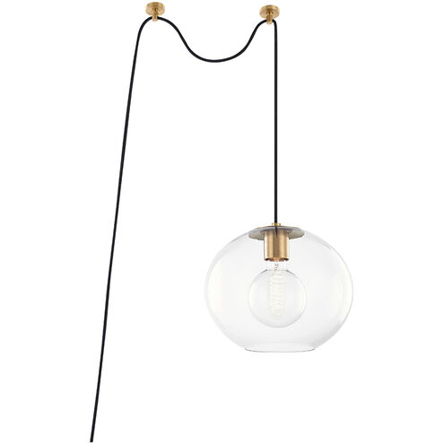 Margot 1 Light 12 inch Aged Brass Pendant Ceiling Light