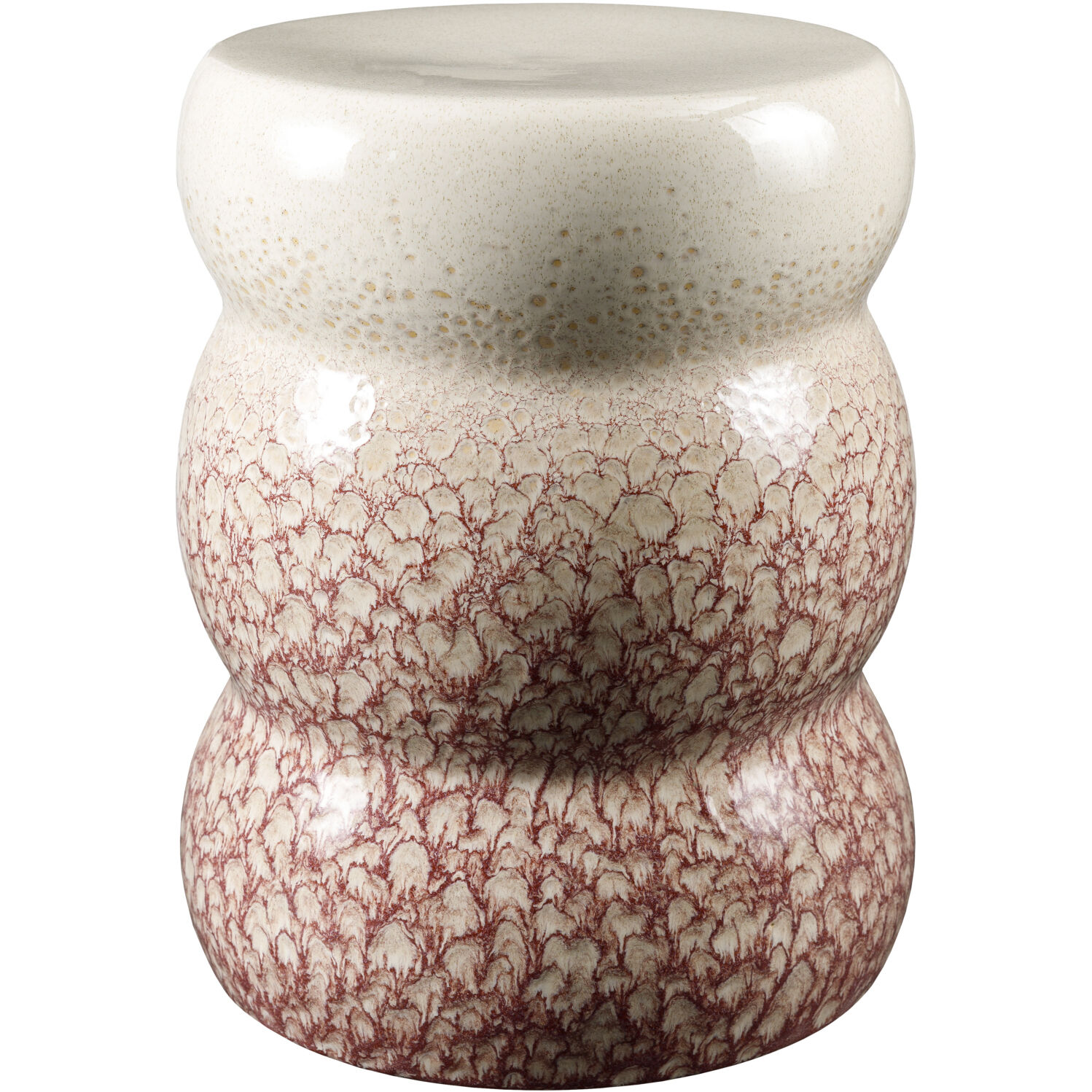 Osambela 17.7 X 12.8 inch Coral / Cream / Coral / Cream End Table
