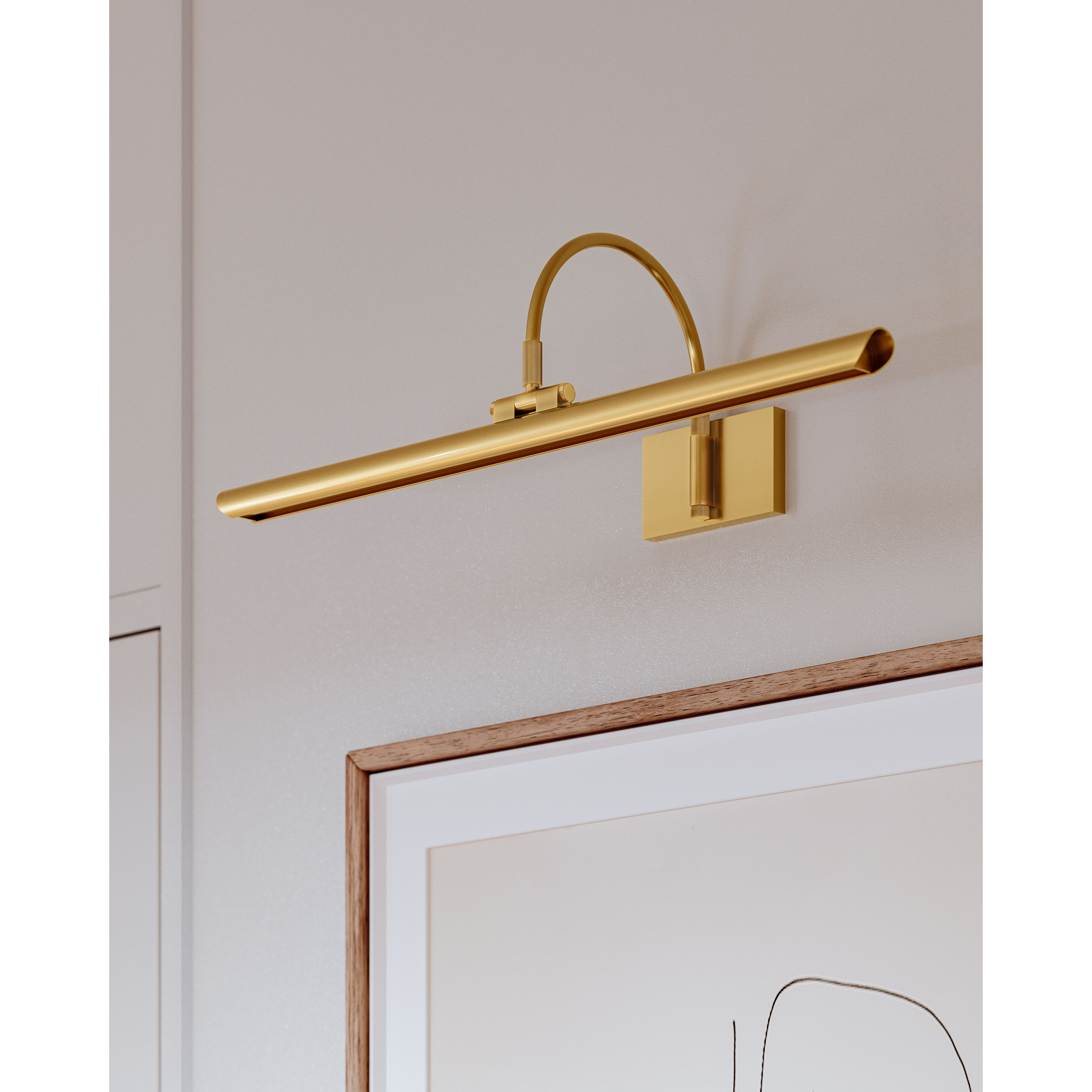 Elowen 14 watt 24 inch Aged Brass Picture Light Wall Light