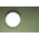 Wave 3 Light 16 inch Ceramic Matte White Flush Mount Ceiling Light