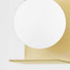 Lani LED 5 inch Aged Brass Wall Sconce Wall Light