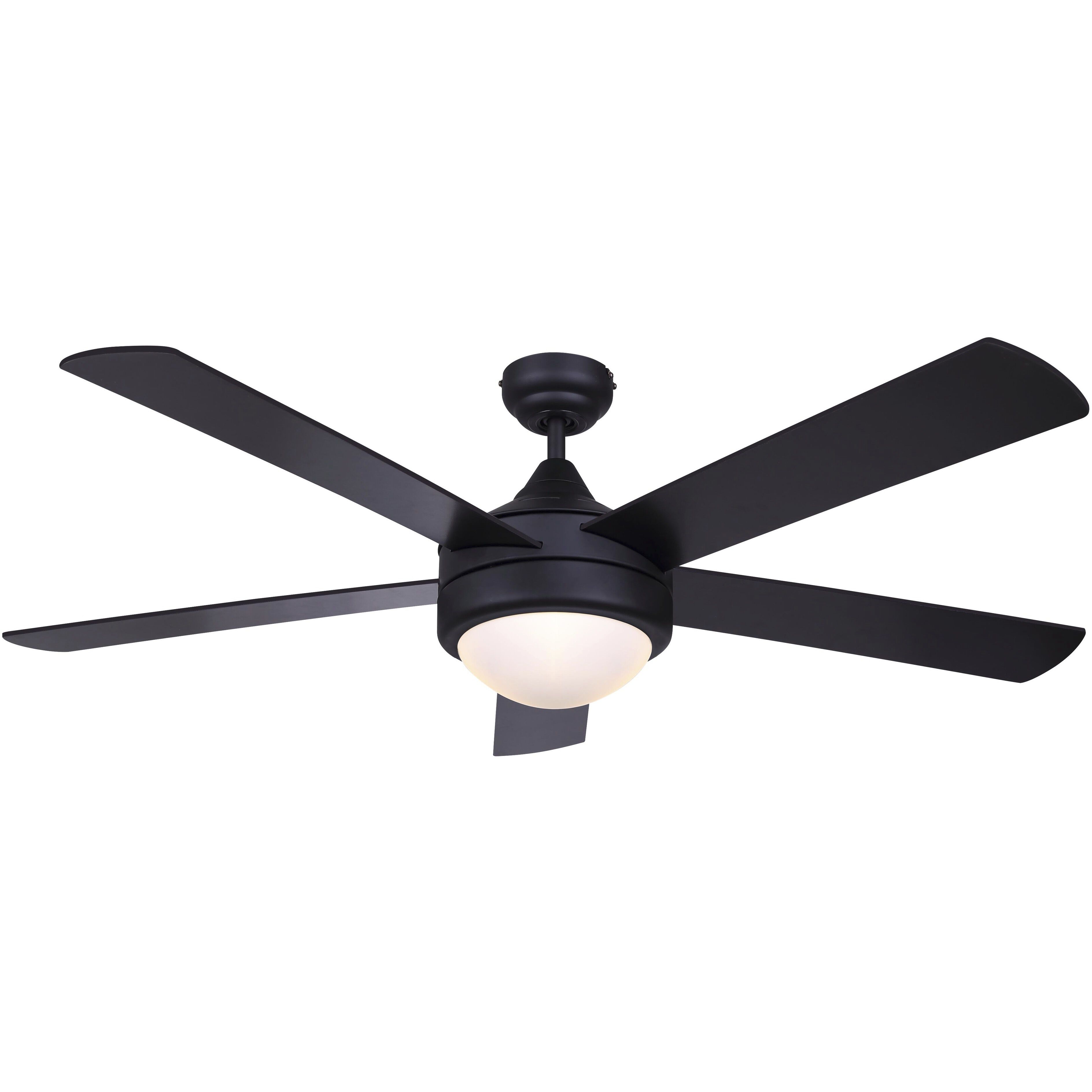 Preston 52 inch Black Ceiling Fan