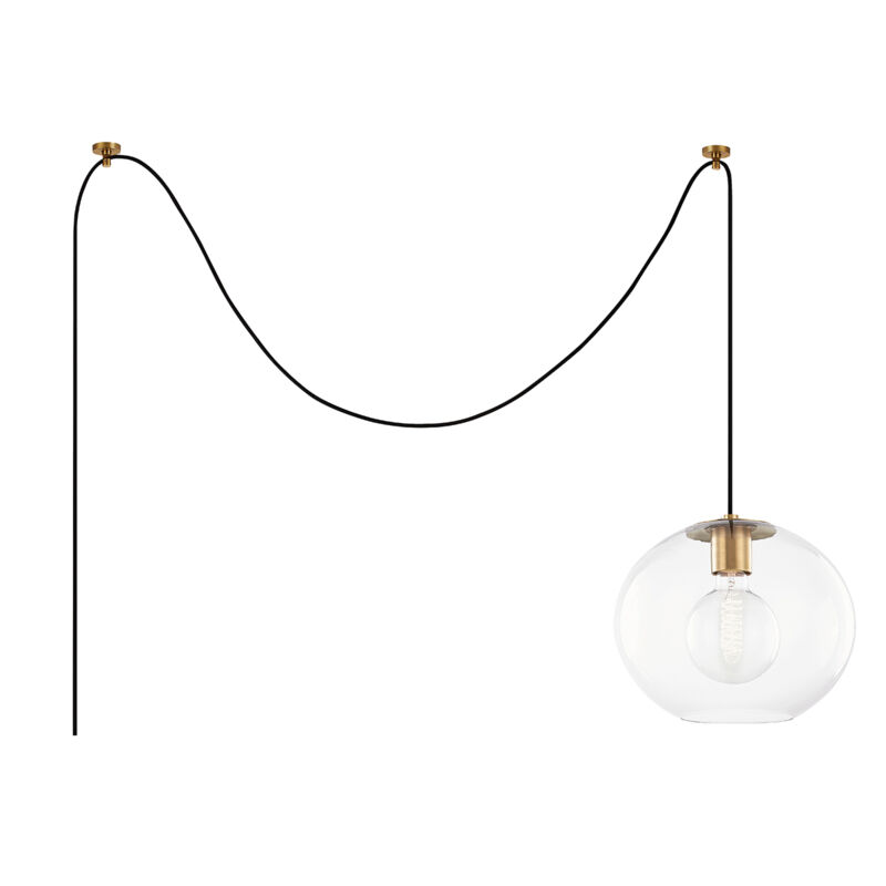 Margot 1 Light 12 inch Aged Brass Pendant Ceiling Light