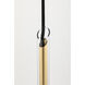 Sloan 1 Light 9.5 inch Aged Brass Pendant Ceiling Light