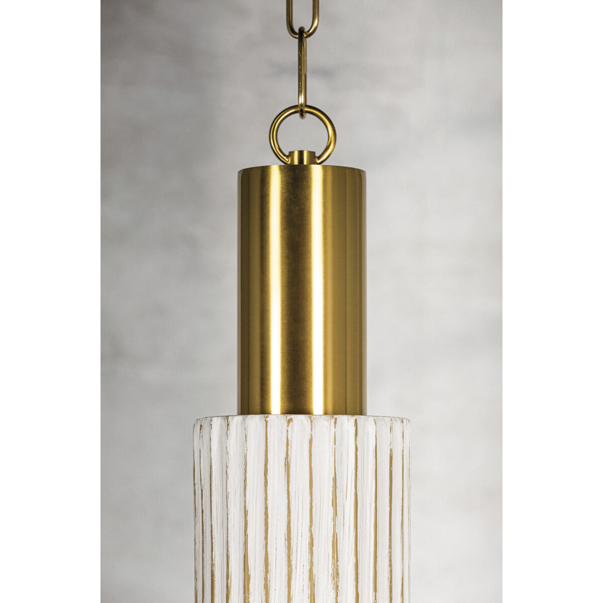 Corissa 1 Light 5 inch Aged Brass and Ceramic Whitewash Bisque Pendant Ceiling Light