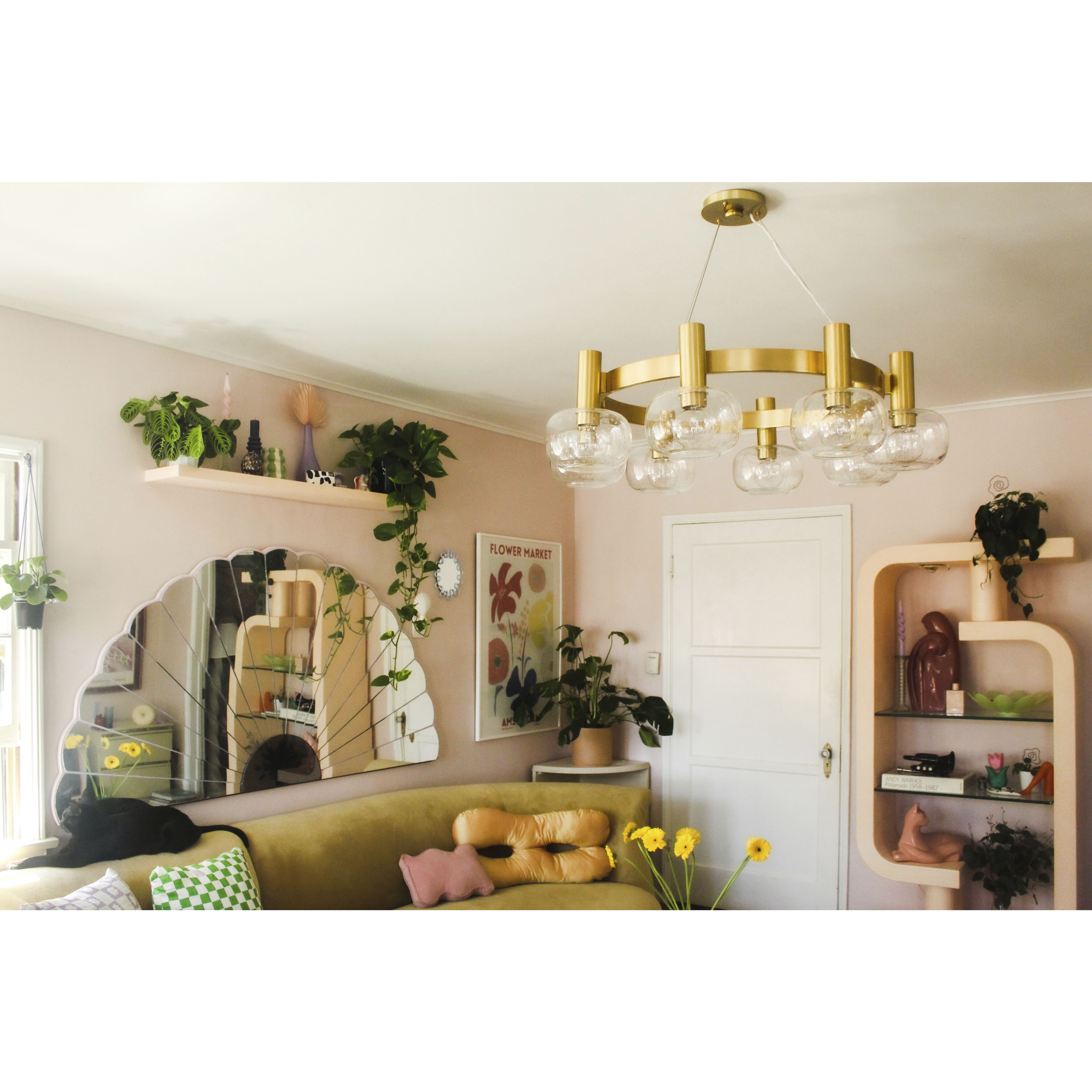 Harlow 8 Light 36 inch Aged Brass Chandelier Ceiling Light