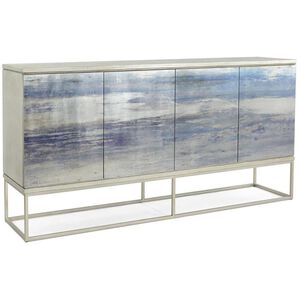 Malvasia Soft Blue and Grey Cabinet, 4 Door