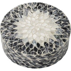 Anita 10.04 inch Pearl Black and Pearl White and White Box