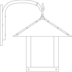 Timber Ridge 1 Light 16 inch Antique Copper Wall Mount Wall Light in Gold White Iridescent